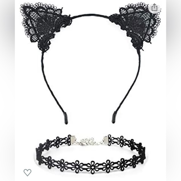 Amazon Accessories Lace Cat Ears And Matching Chokers Poshmark